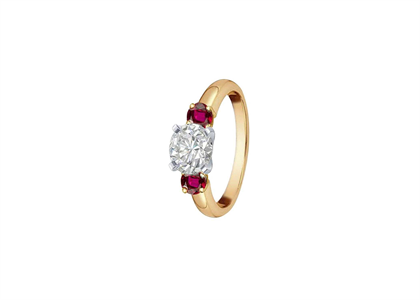 CZ Studded Gemstone Ring